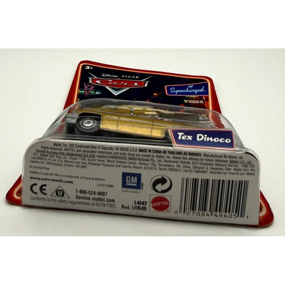 Disney Pixar Cars Tex Dinoco Supercharged 1:55 Diecast Sealed NIP